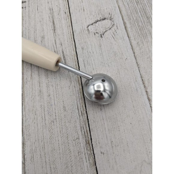 Ekco Multipurpose Food Garnishing Tool 7 3/4" Almond Handle Melon Chocolate - Picture 3 of 7